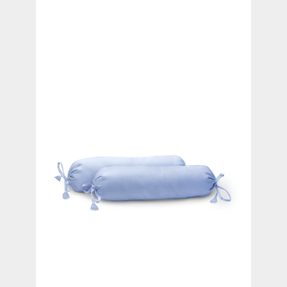 The Baby Atelier Organic Baby Bolster Cover Set with Fillers - Solid