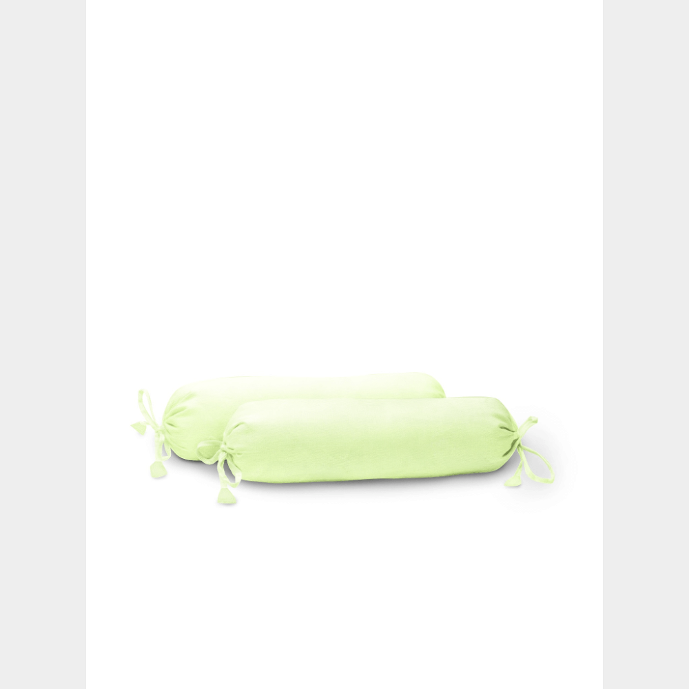 The Baby Atelier Organic Baby Bolster Cover Set with Fillers - Solid