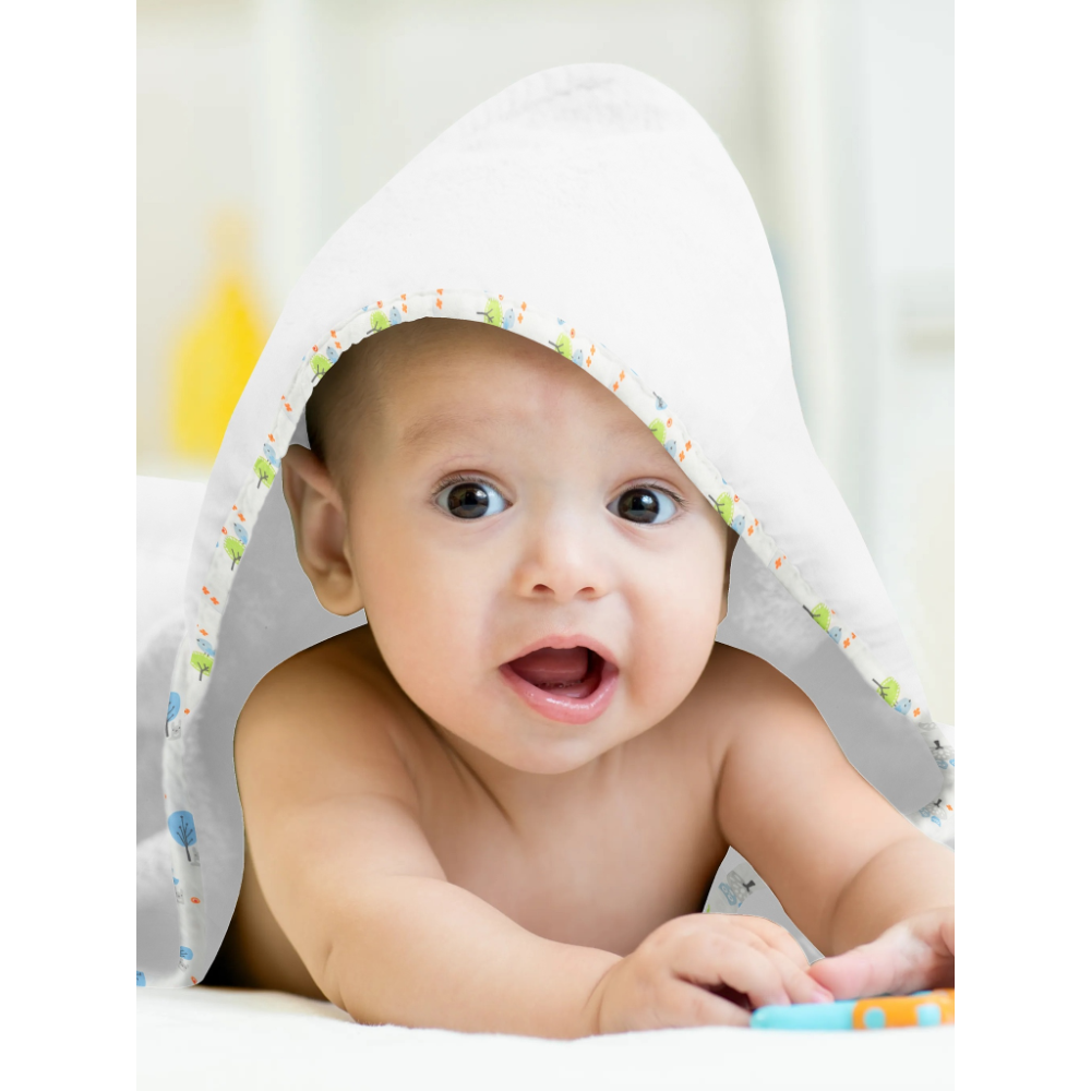 The Baby Atelier 100% Organic Hooded Towel Set