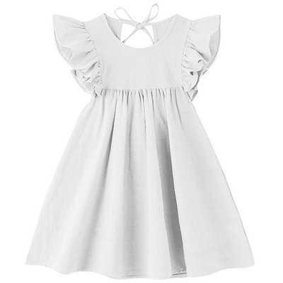 The Baby Atelier Ivory Organic Sleeves Dress