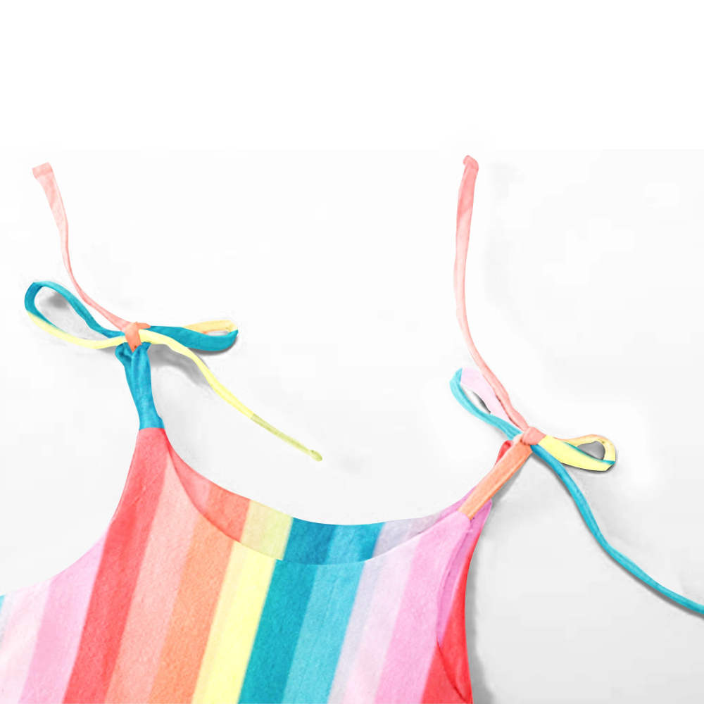 The Baby Atelier Rainbow Organic Sleeveless Dress