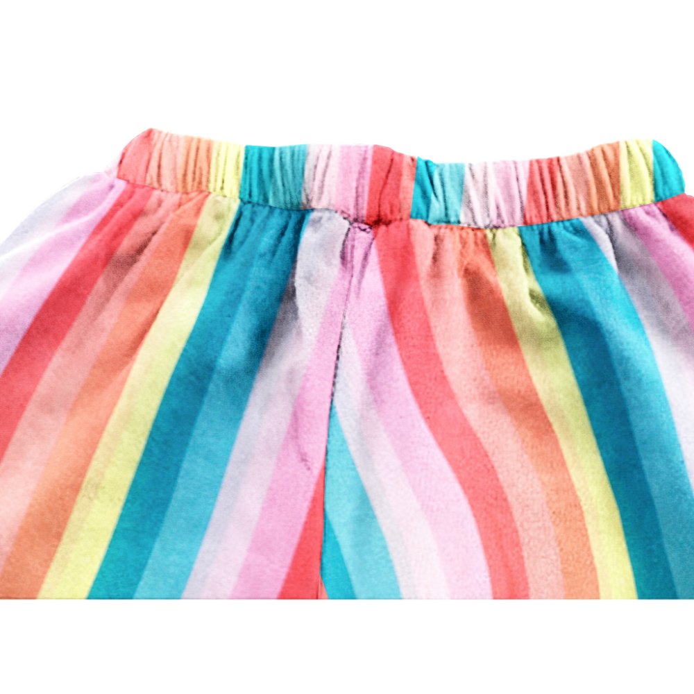 The Baby Atelier Pajama Shorts Set Rainbow