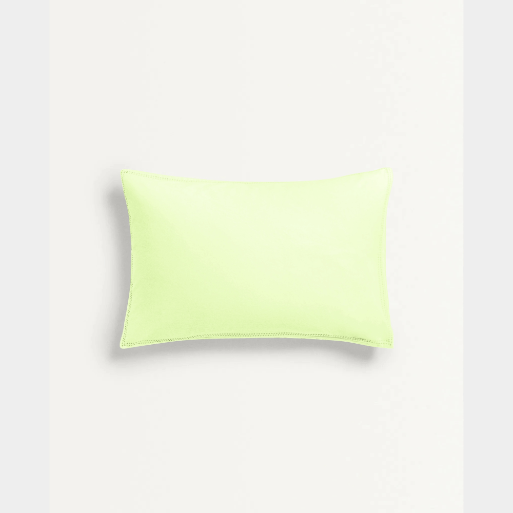 The Baby Atelier Organic Baby Pillow Cover with Filler - Solid