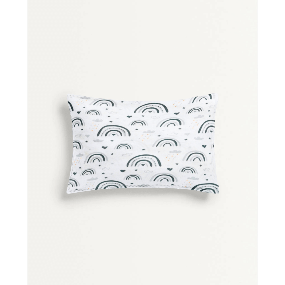 The Baby Atelier Organic Baby Pillow Cover with Filler - Printed