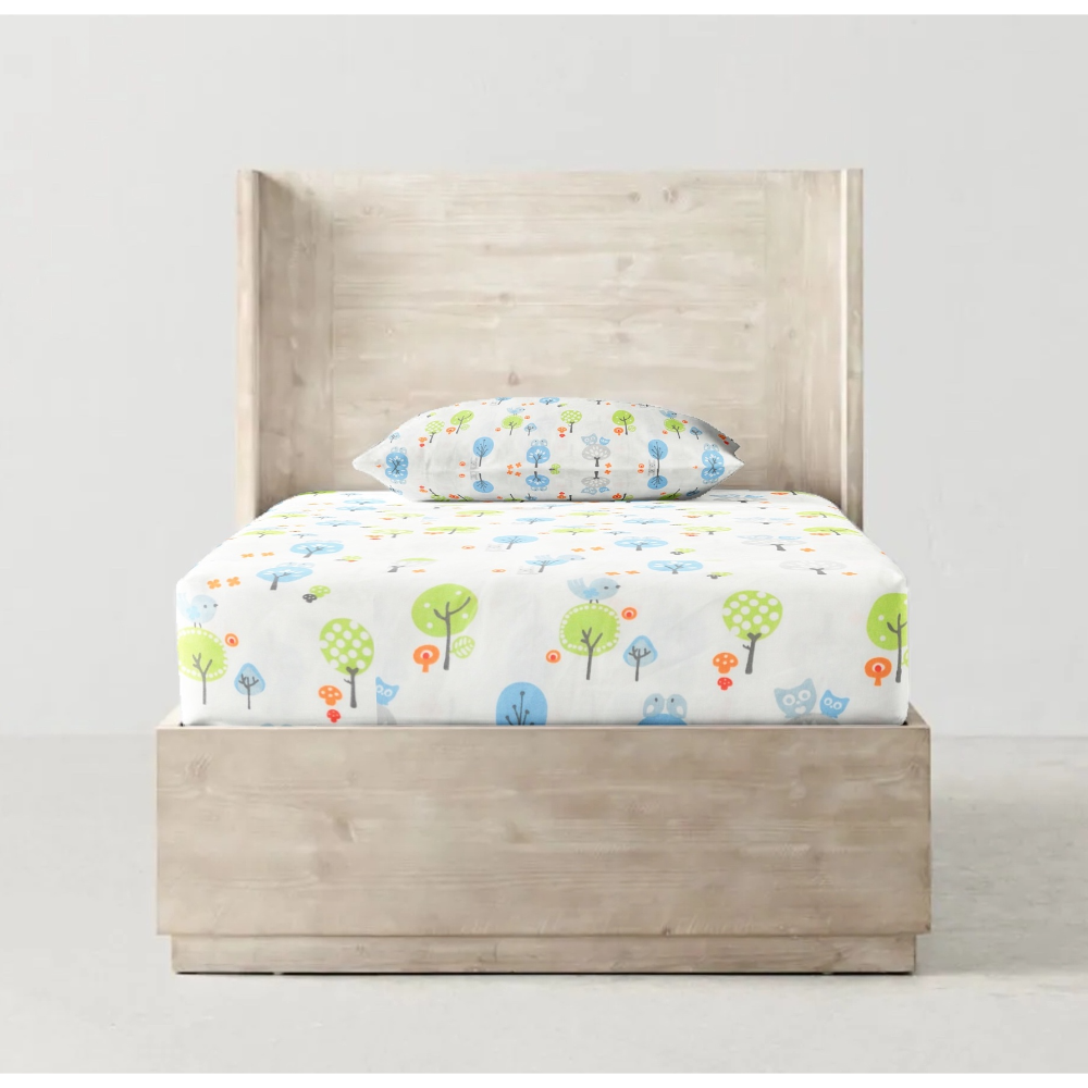 The Baby Atelier 100% Organic Fitted Single Sheet