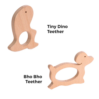 The Play Chapter Tiny Dino & Bho Bho Teether Set