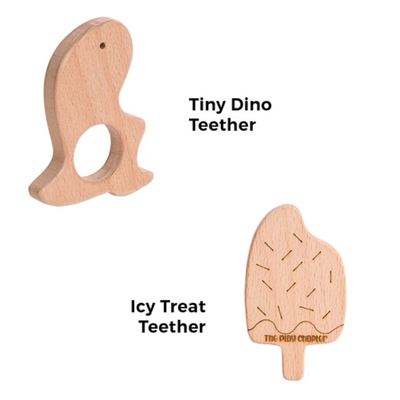 The Play Chapter Tiny Dino & Icy Treat Teether Set