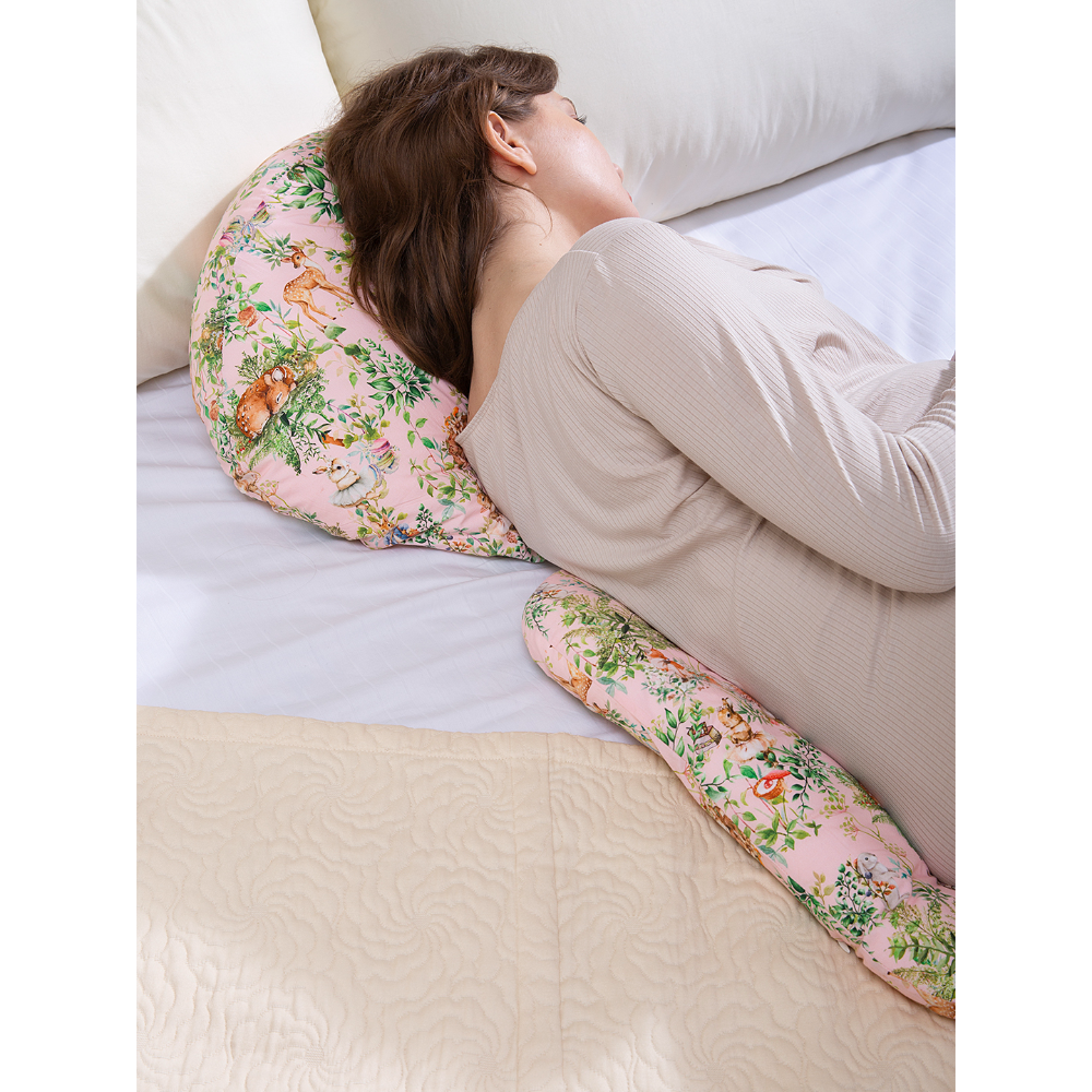The Baby Trunk Maternity Pillow - Blush Bunny