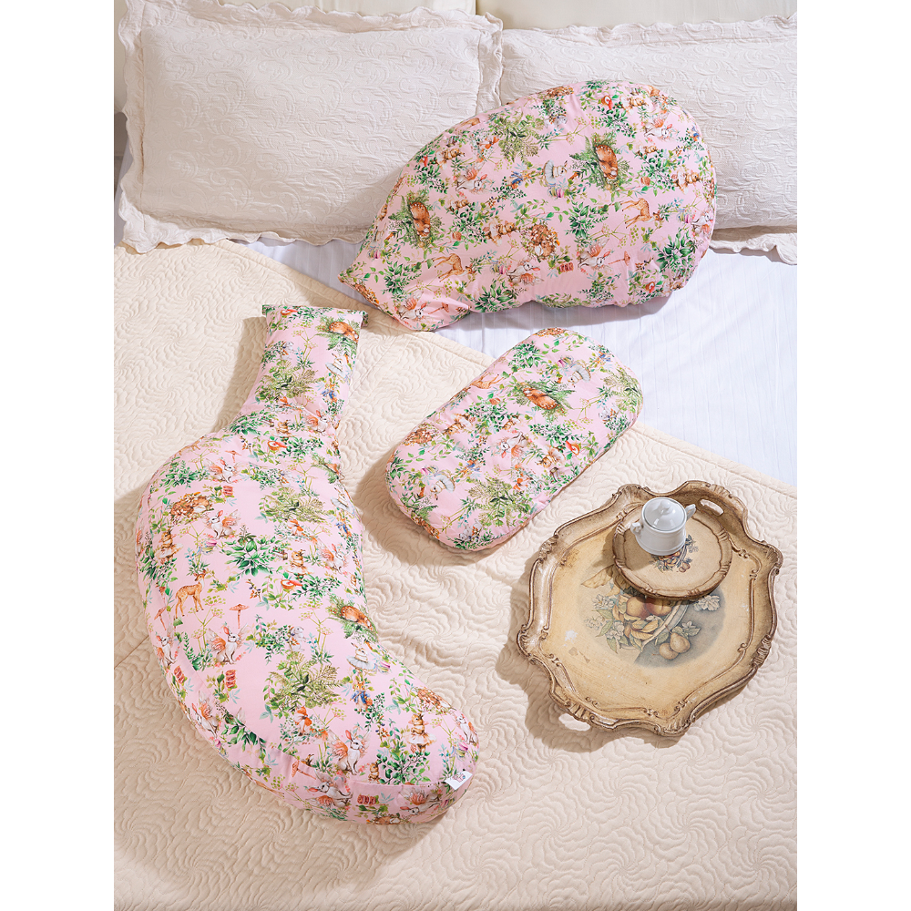 The Baby Trunk Maternity Pillow - Blush Bunny