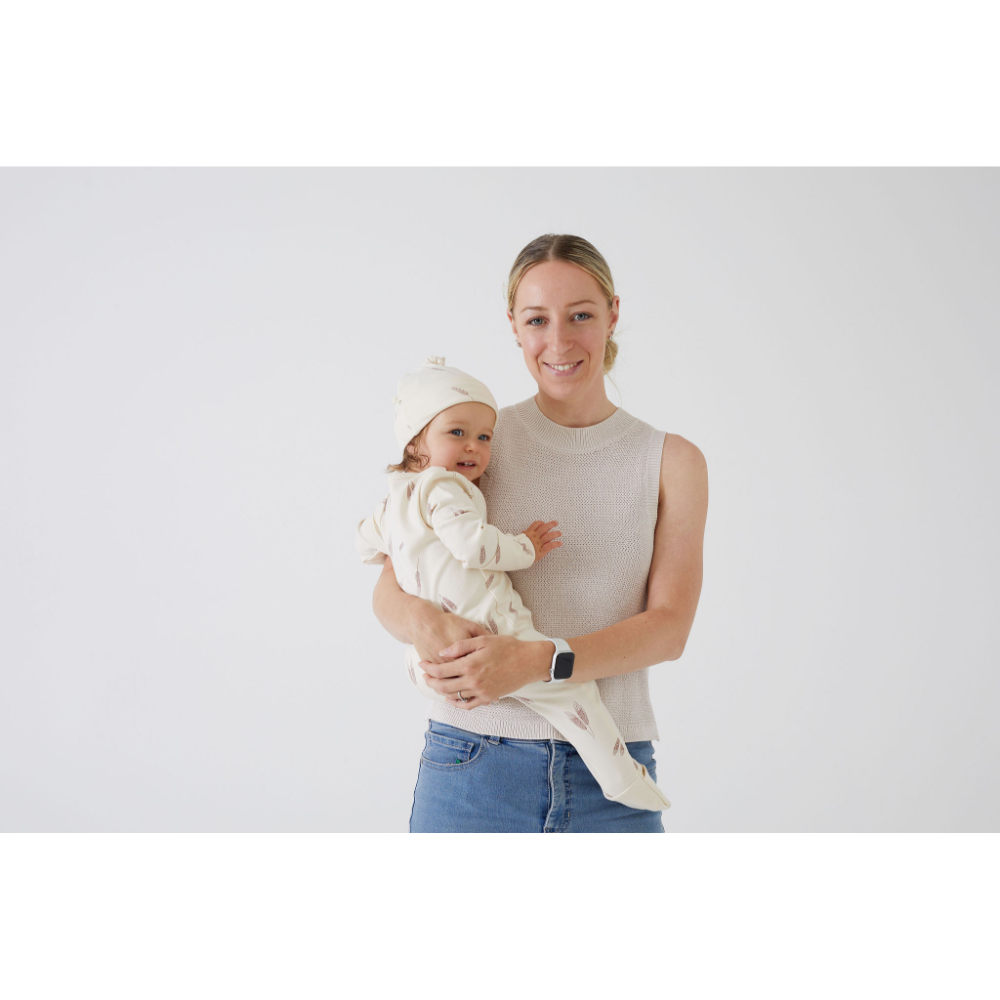 Tiny Twig Long Sleeve Zipsuit - Printed