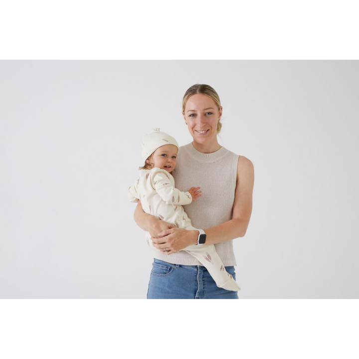 Tiny Twig Long Sleeve Zipsuit - Printed