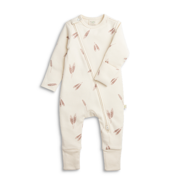 Tiny Twig Long Sleeve Zipsuit - Printed