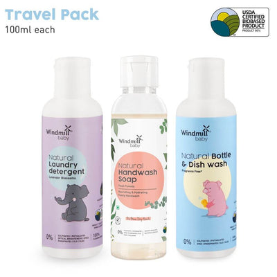 Windmill Baby Natural Travel Friendly Pack - 300 ml