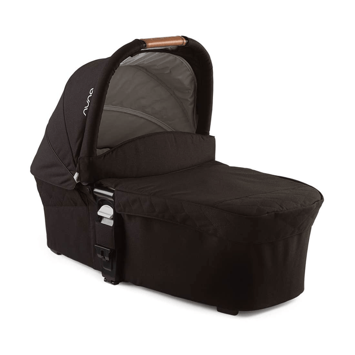 Nuna Mixx Carry Cot-Protective UPF 50+ Canopy-Compact Flat Fold-Non Slip Feet-For 0M+ (Upto 9 Kg) - Caviar