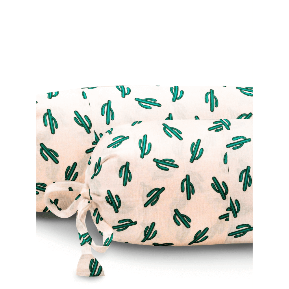 The Baby Atelier Organic Baby Bolster Cover Set - Printed