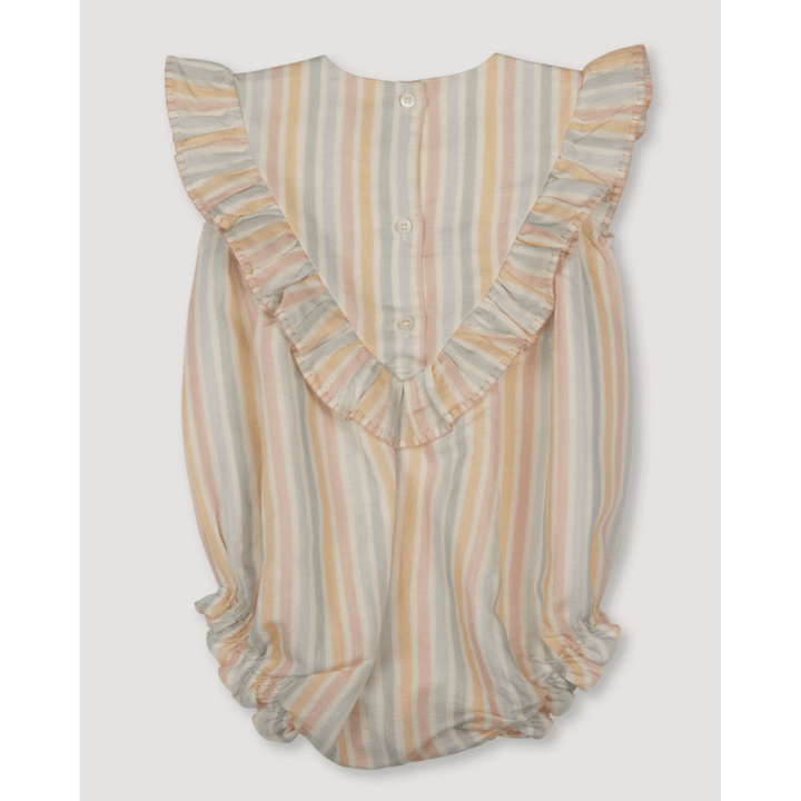 Early Sunday Canvas Lucy Baby Bubble Romper - Summer Stripe