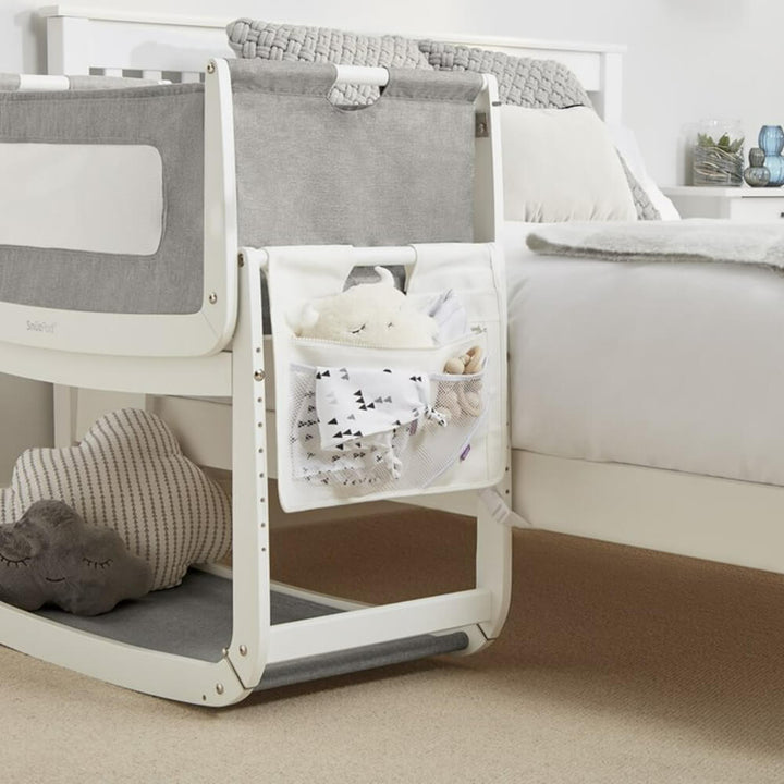 Snuz Baby Crib Storage Organizer and Accessory for Diapers, Newborn Essentials, Attaches to Cribs and Cots