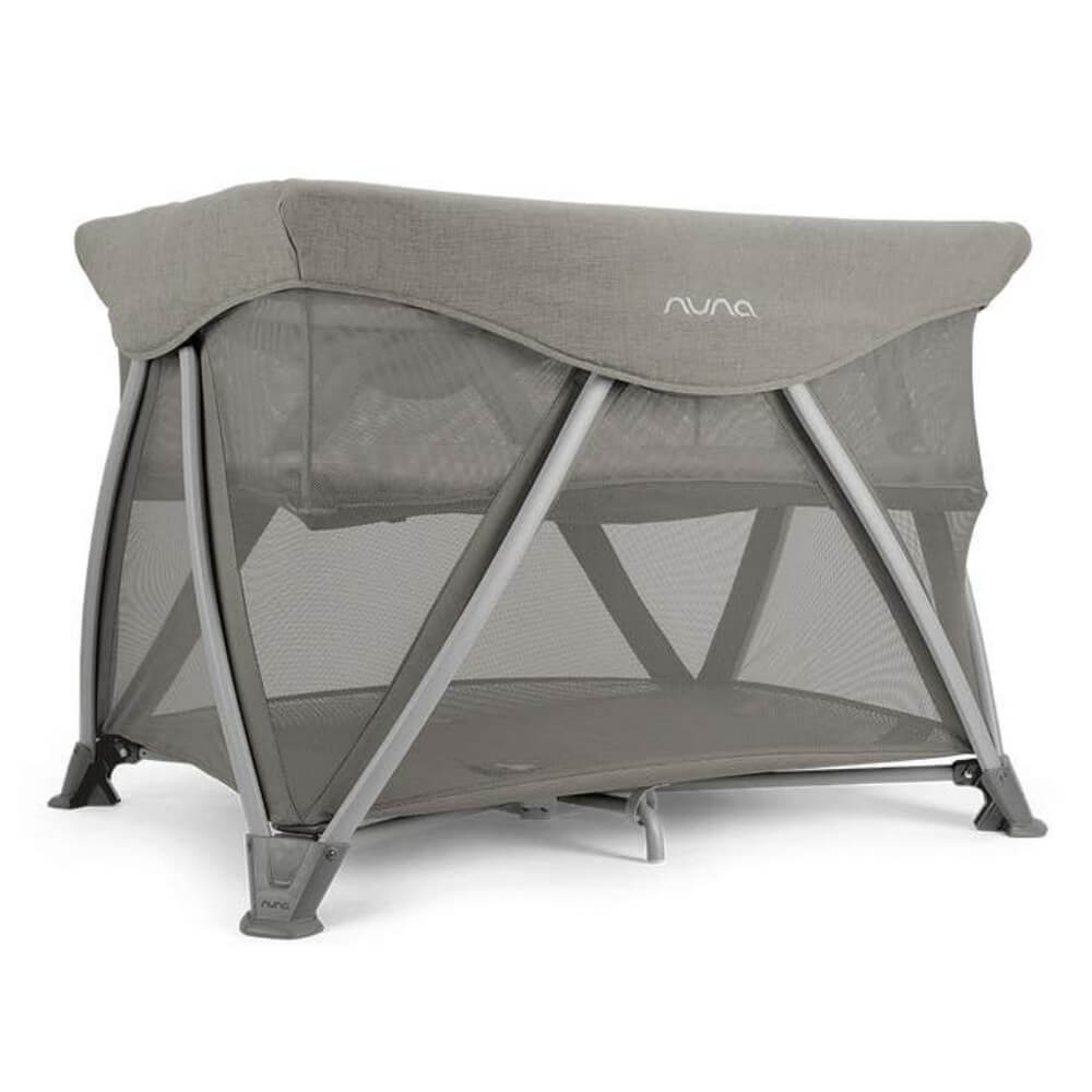 Nuna SENA Aire Travel Cot Playard-With Triple-Layered Mesh Mattress-360 Degree Airflow-One Hand Fold-Light Weight Portable-Includes Travel Bag-0