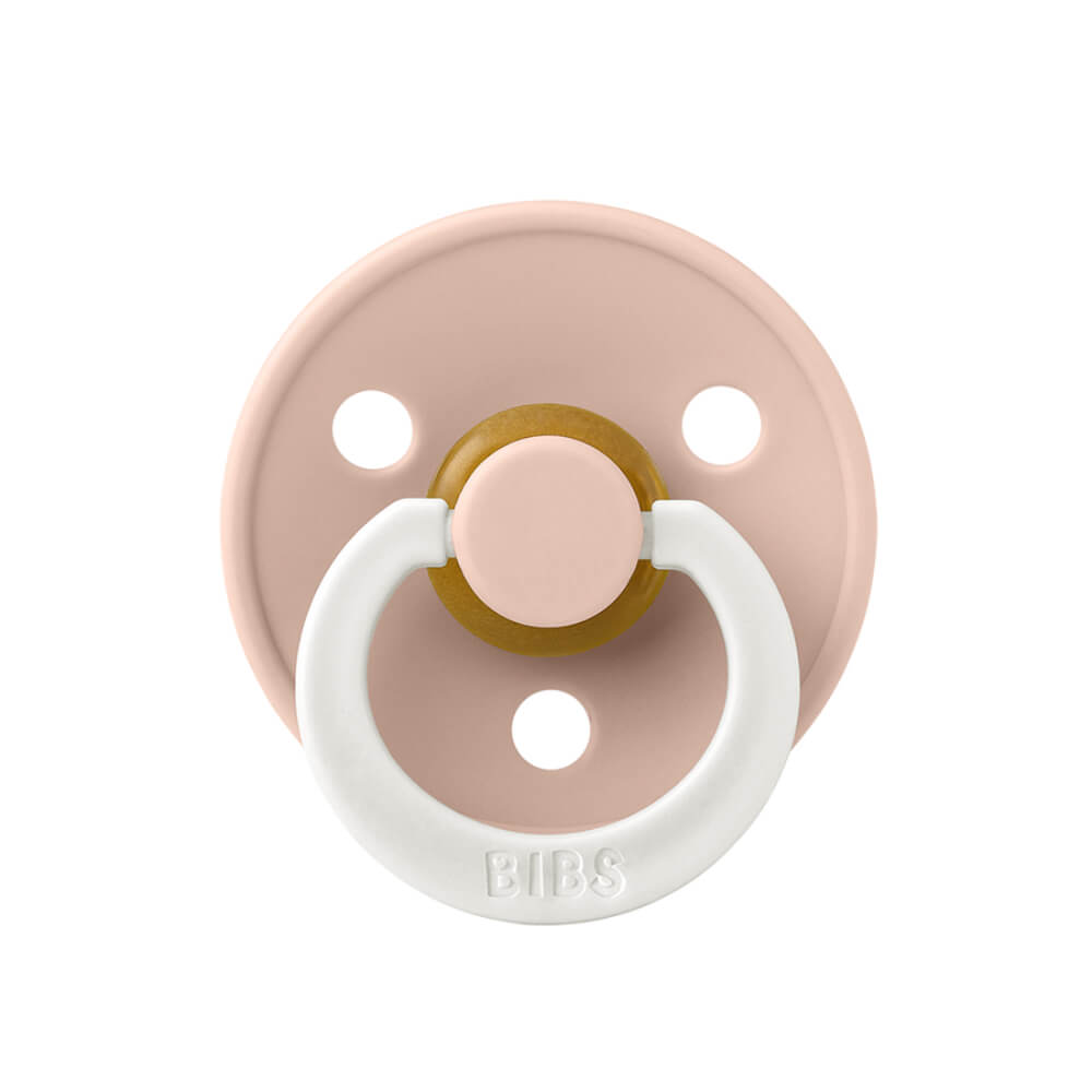 BIBS Colour Glow Latex Round Pacifier, Size 1