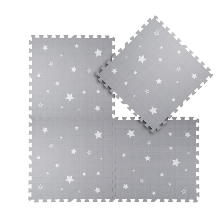 Kind&Me Dreamy White Stars Set in Playmat - Grey