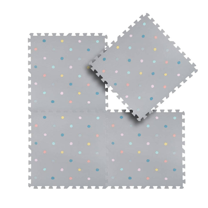 Kind&Me Interlocking Playmat Polka Dot Grey