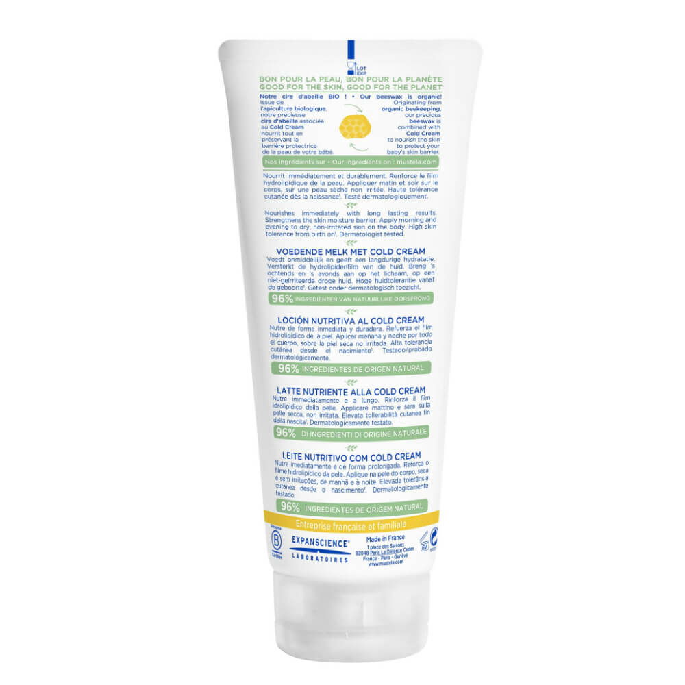 Mustela Nourishing Lotion With Cold Cream for Dry Skin - 200 ml