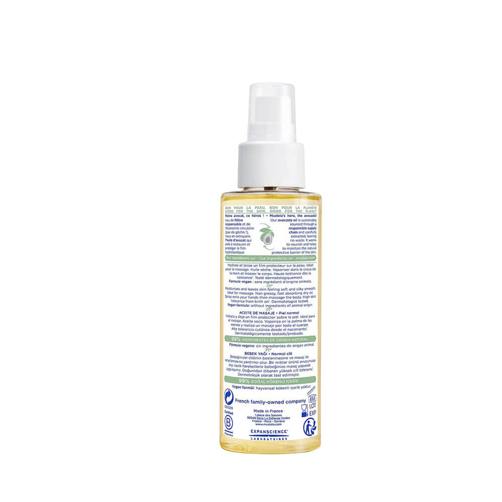 Mustela Baby Massage Oil With Avocado - 100ml