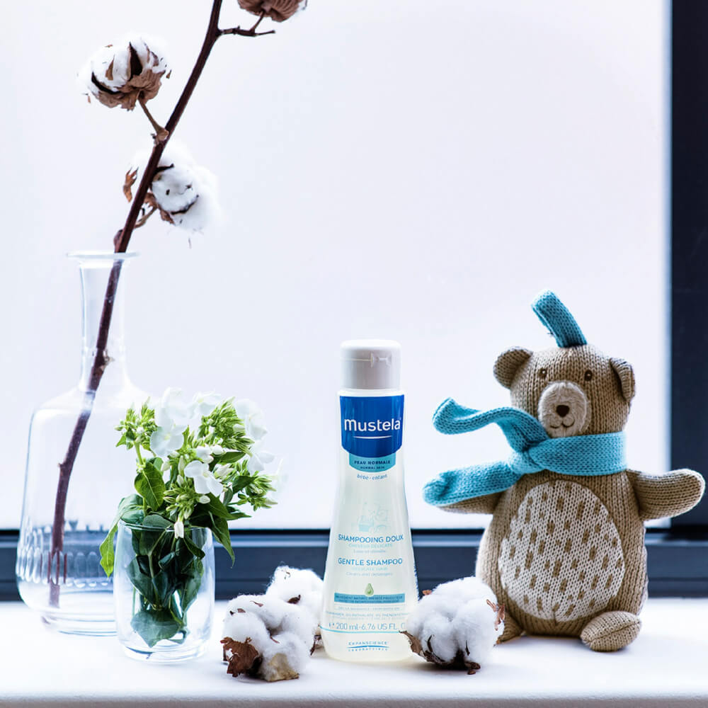 Mustela Gentle Baby Shampoo, White - 200ml