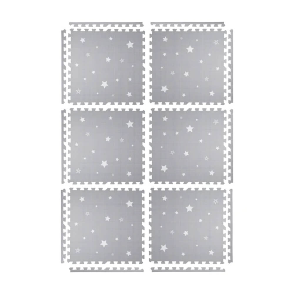 Kind&Me Dreamy White Stars Set in Playmat - Grey
