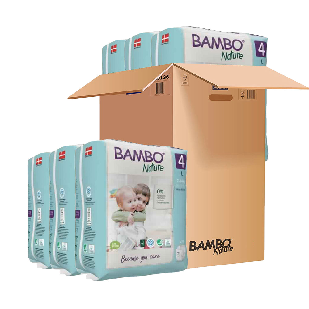 Bambo Nature Skin Friendly Tape Diapers - Monthly Box