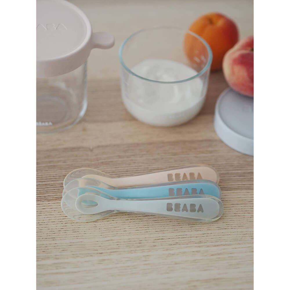 Beaba 2nd Stage Silicone Spoon - Set of 4