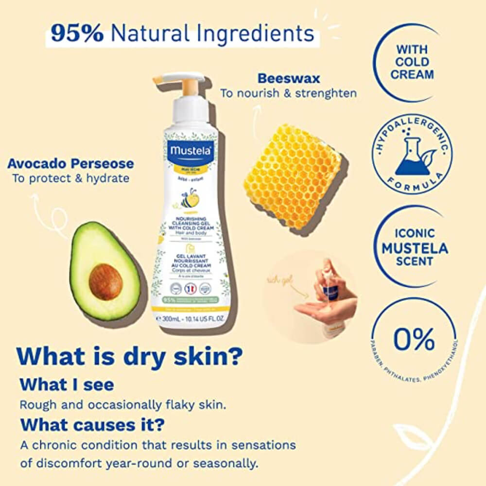 Mustela Cleansing Gel With Cold Cream - 300ml