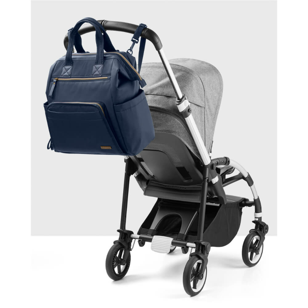 Skip Hop Mainframe Wide Open Diaper Backpack - Navy
