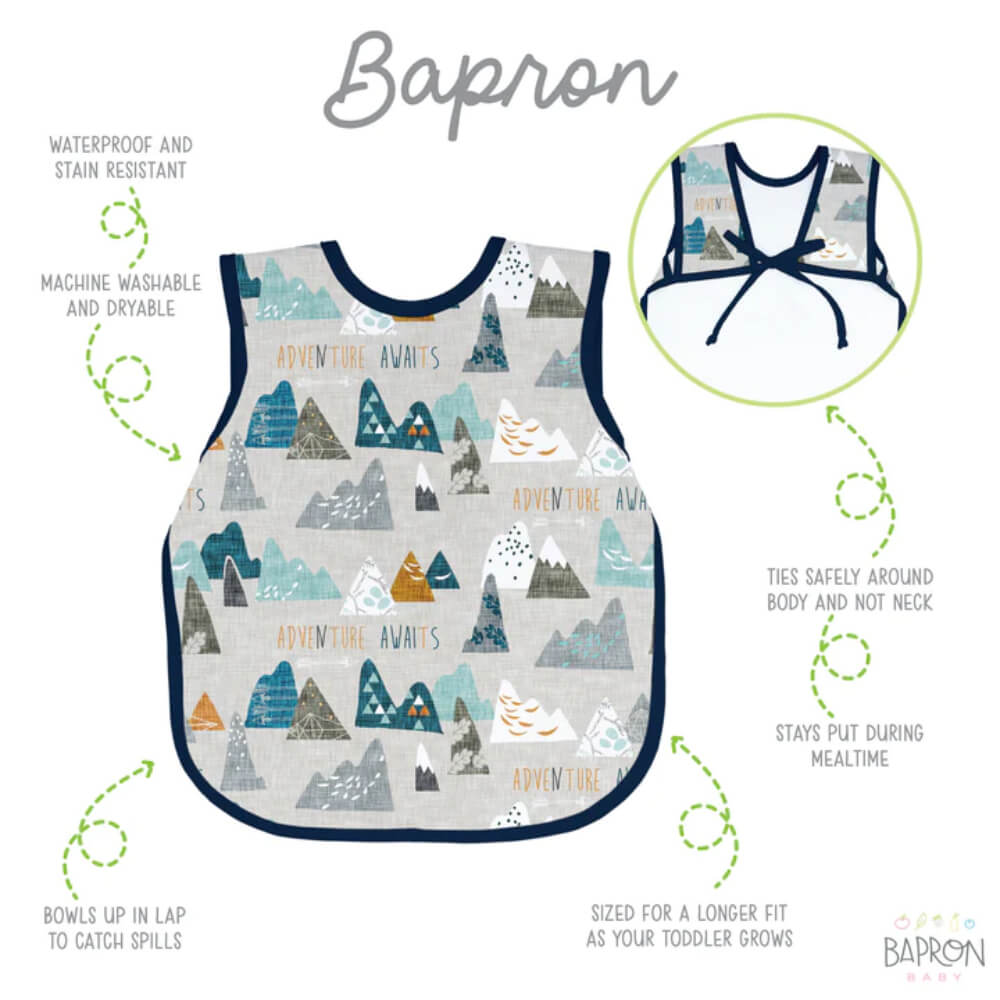 BapronBaby Adventure Awaits BPA Free Bib + Apron