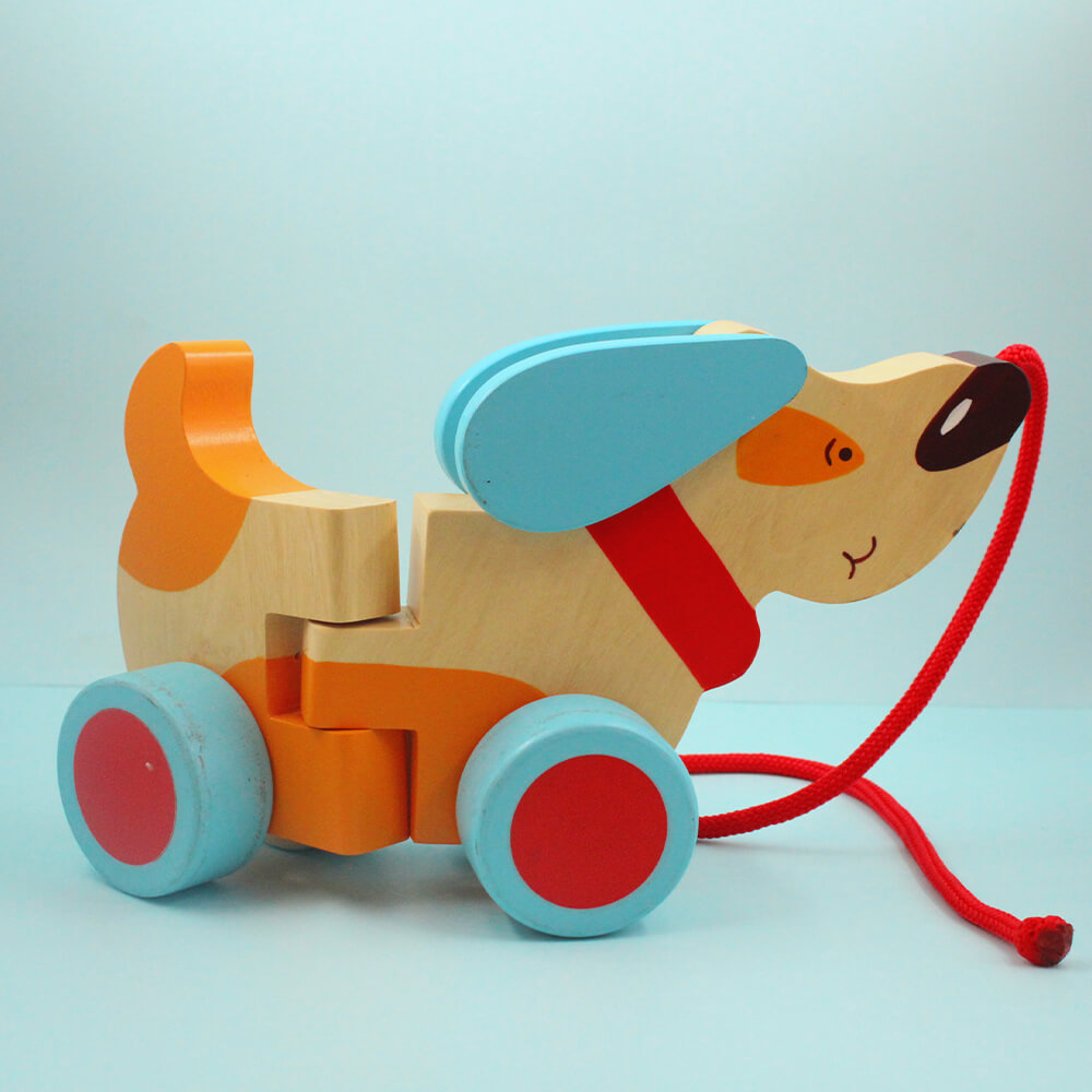 Bruno The Dog - A Wooden Pull Along Toy