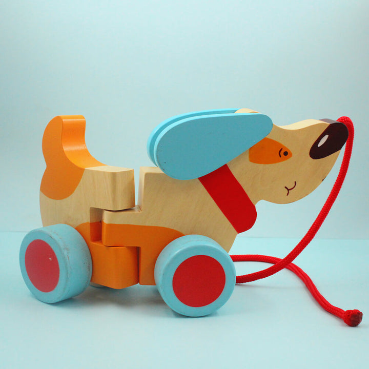 Bruno The Dog - A Wooden Pull Along Toy