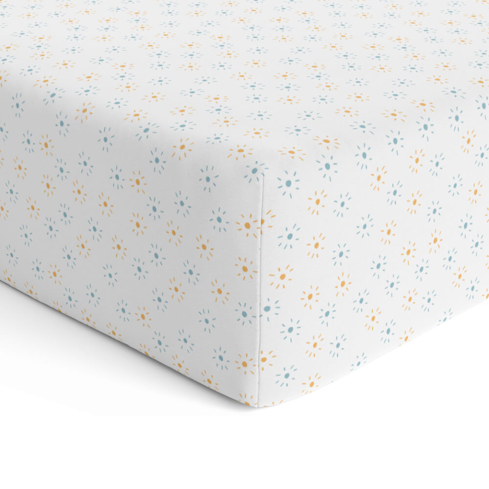 Fitted Cot Sheet - Sun