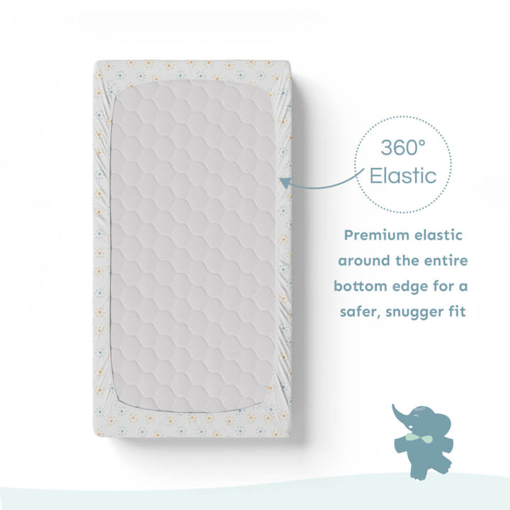 Fitted Cot Sheet - Sun