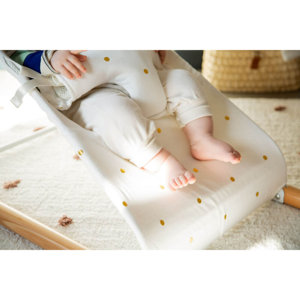 Childhome Cover for Evolux Bouncer - Jersey Gold Dots