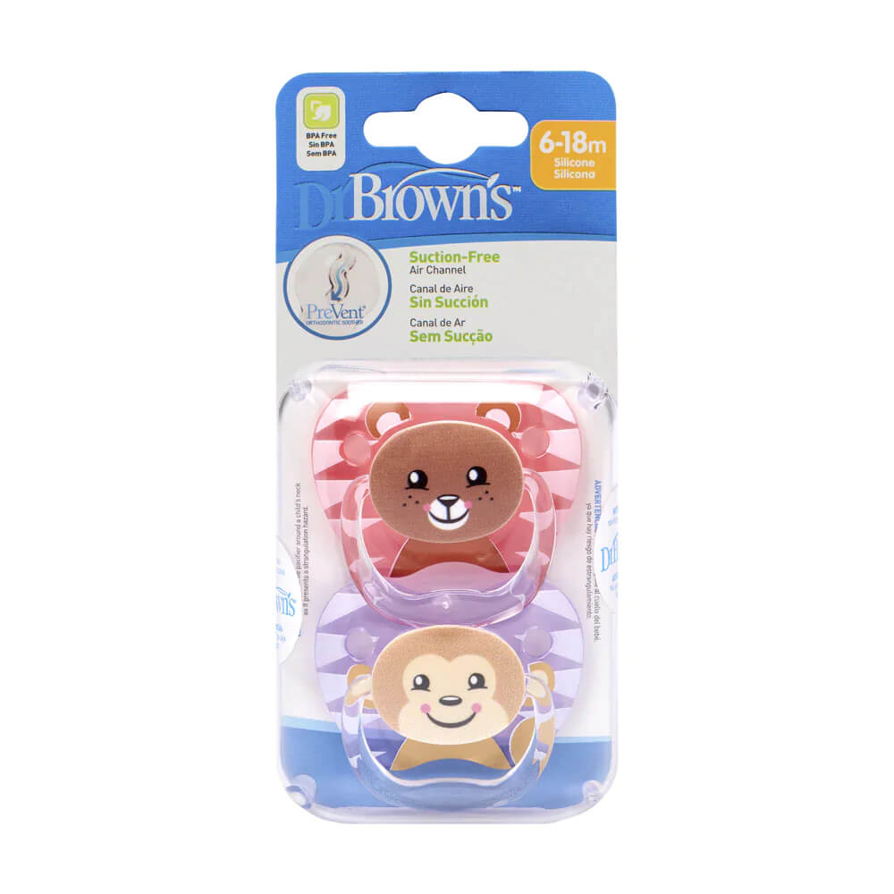 Dr. Brown's Prevent Printed Shield Stage 2 Soother - Pack of 2