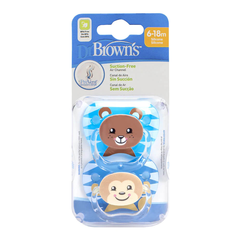 Dr. Brown's Prevent Printed Shield Stage 2 Soother - Pack of 2