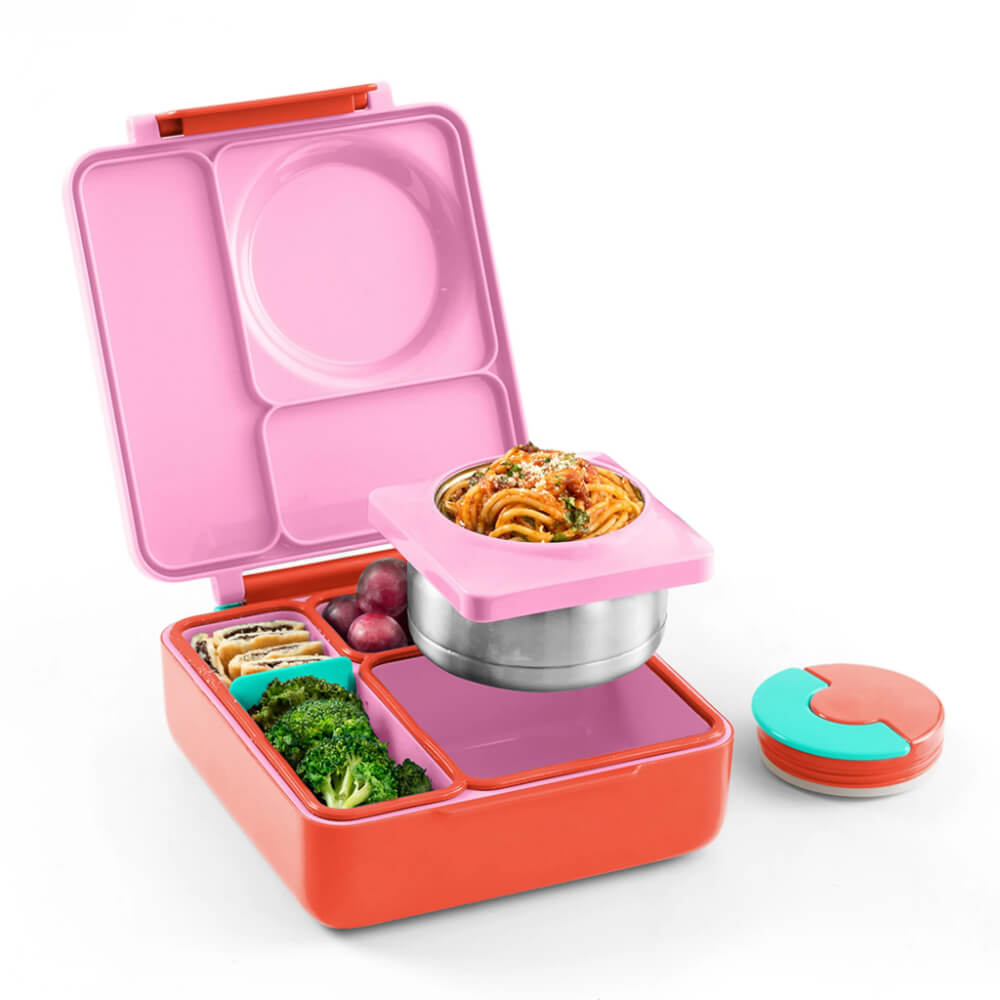 Omie Insulated Bento Lunch Box - Pink Berry