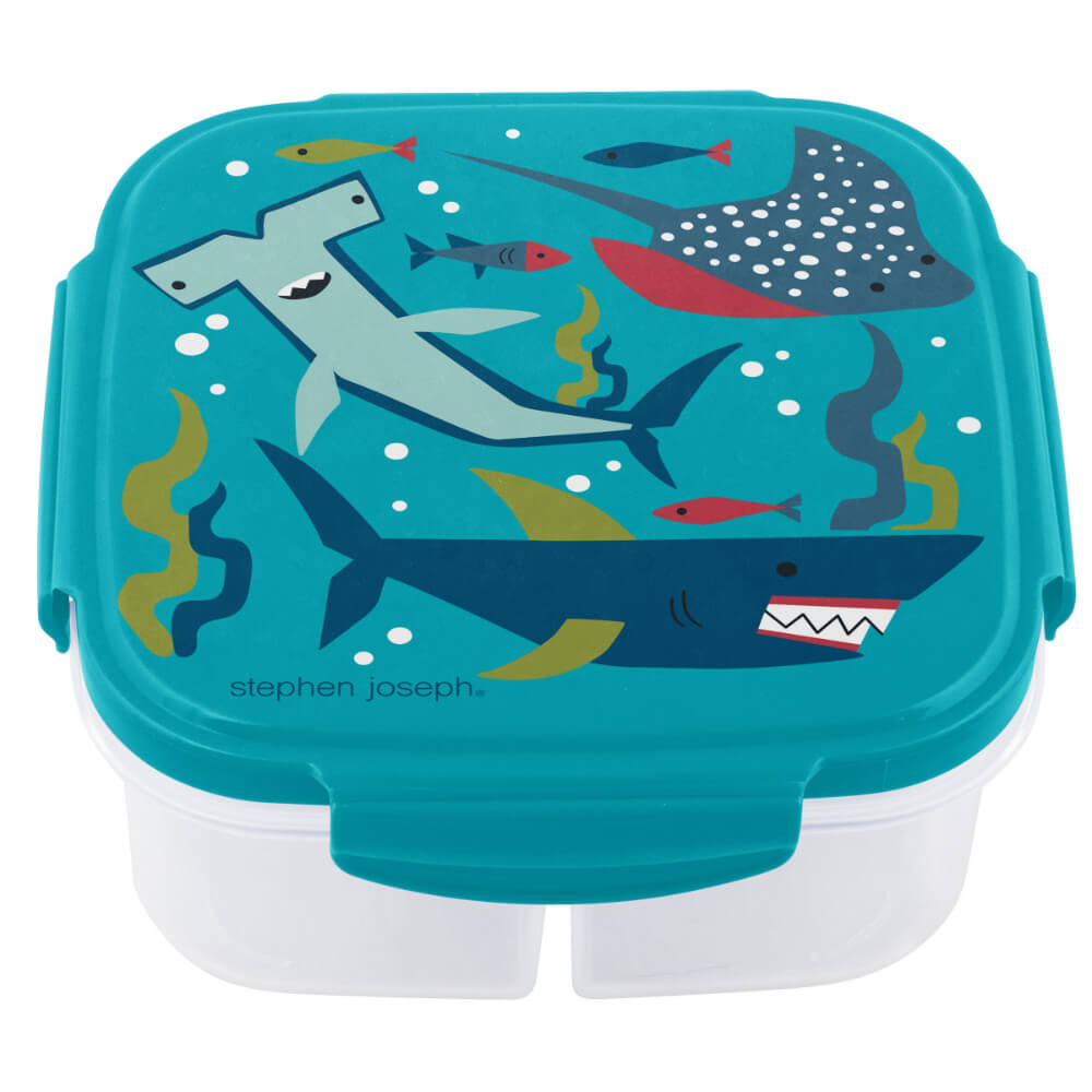 Shark Snack Box & Ice Pack, 6 x 6 x 2.5 inches, Mardel