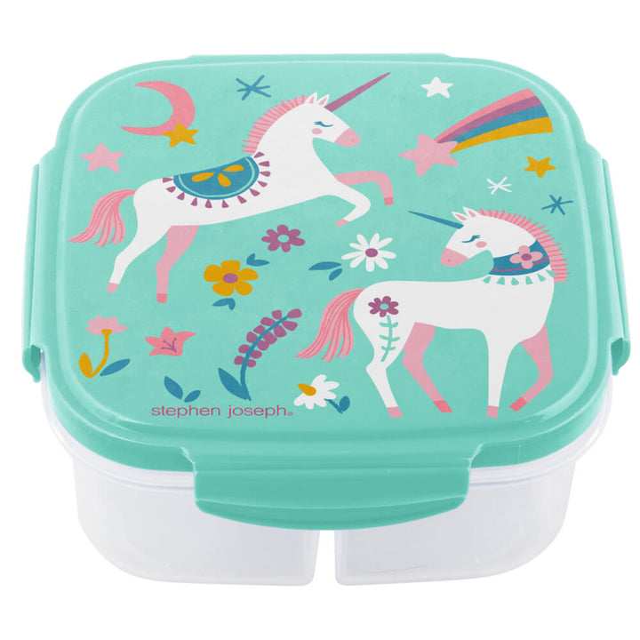 Stephen Joseph Snack Box With Ice Pack - Unicorn