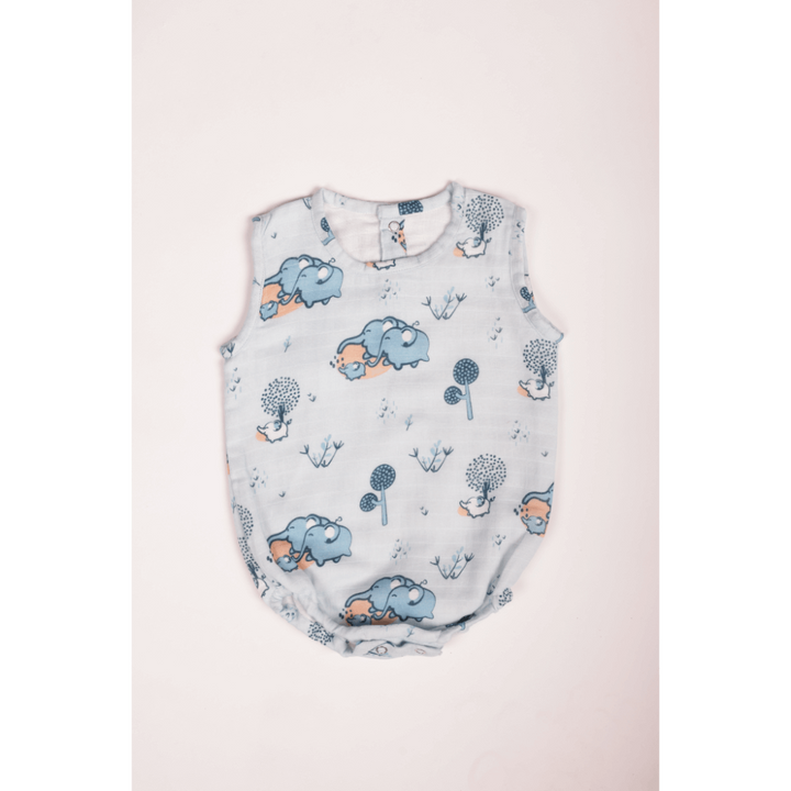 Bhaakur Elephant Clan Muslin Onesie