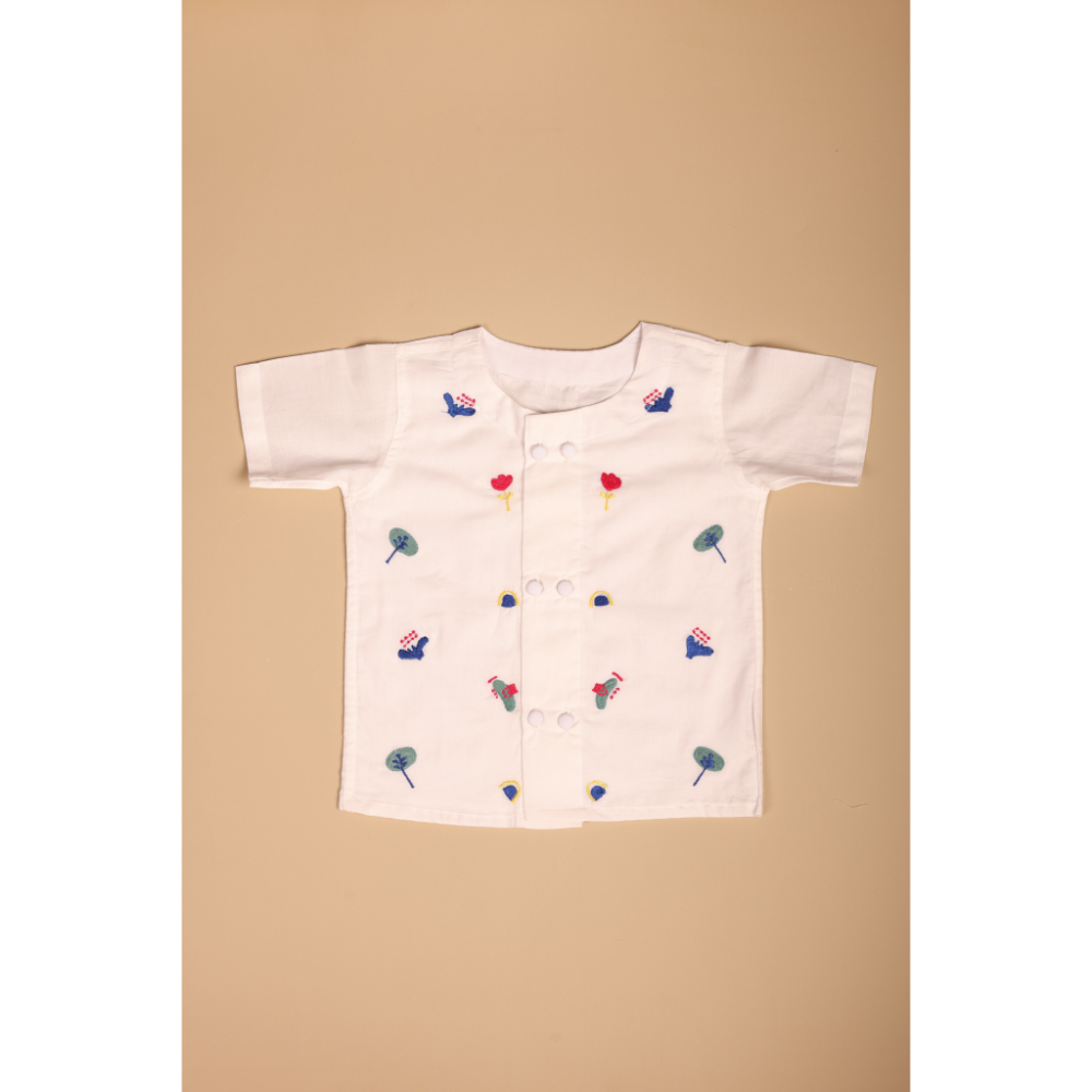 Bhaakur Dash Of Color Voile Jhabla Set