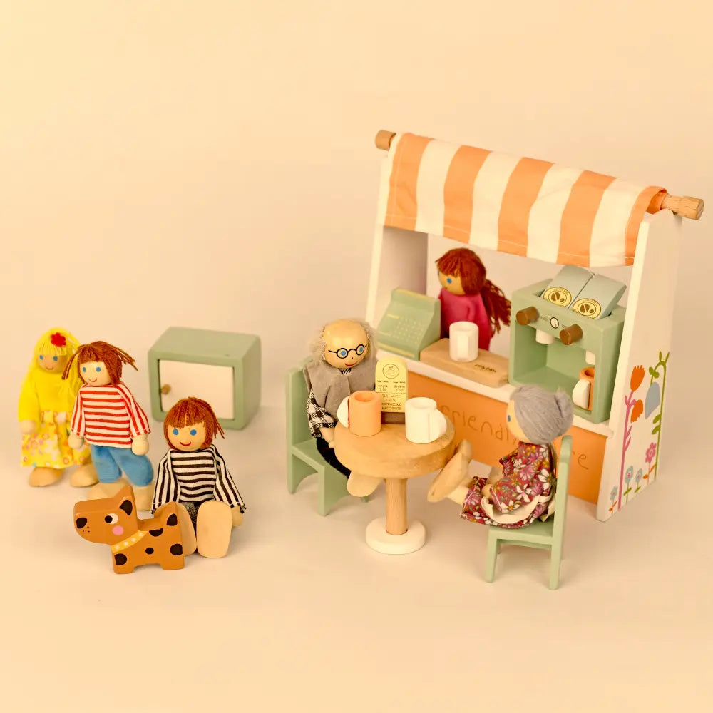 Playbox Wooden Pretend Play Pet Friendly Cafe Toy For Kids