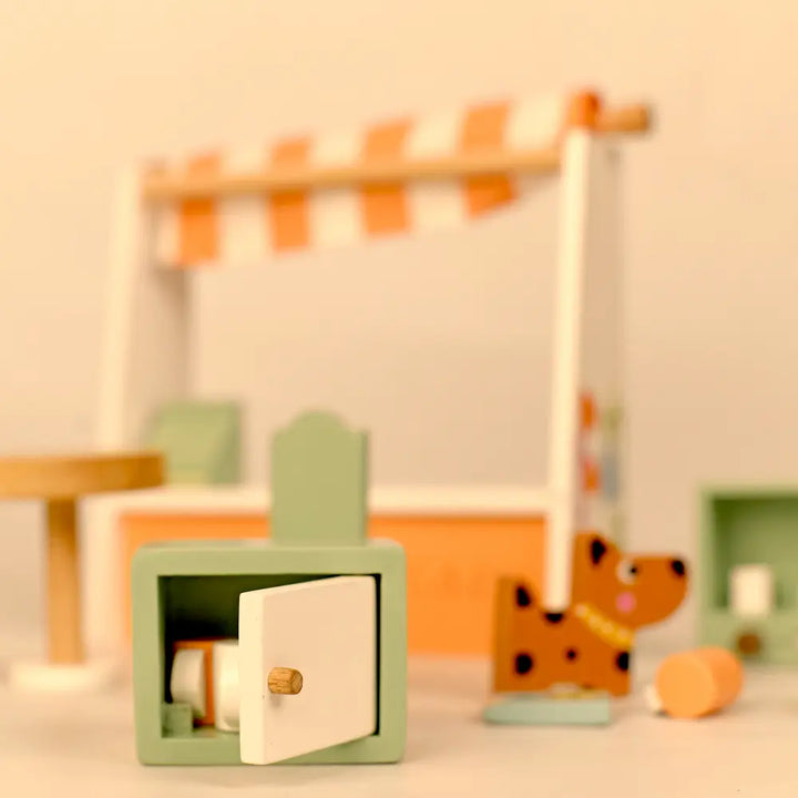 Playbox Wooden Pretend Play Pet Friendly Cafe Toy For Kids