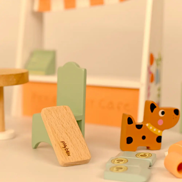 Playbox Wooden Pretend Play Pet Friendly Cafe Toy For Kids