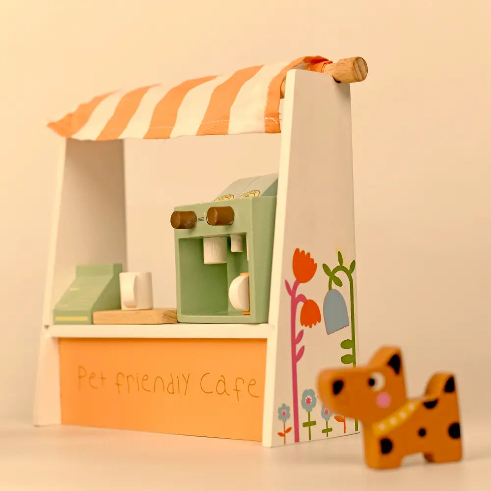 Playbox Wooden Pretend Play Pet Friendly Cafe Toy For Kids
